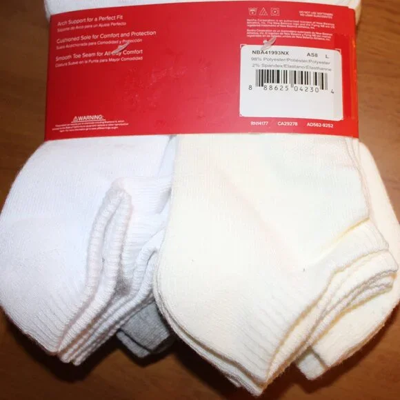 New Balance White Men's 10-Pack Cushioned No Show Socks Shoe Size 9 - 12 NWT - Picture 5 of 8